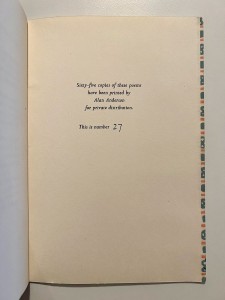 Standard edition, colophon page