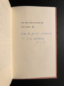 Standard edition, colophon page