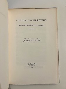 Special edition, out-of-series, title page